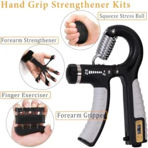 Grip Strength Trainer, Forearm Exerciser 2PCS Upgraded Hand Grip Strengthener Hand Exercisers for Strength, Finger Strengthener