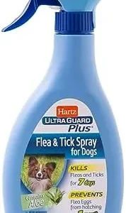 Hartz UltraGuard Plus Flea and Tick Spray for Dogs, 10-Ounce