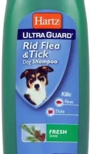 Hartz UltraGuard Rid Flea & Tick Shampoo for Dogs, Fresh Scent- 18 Ounce