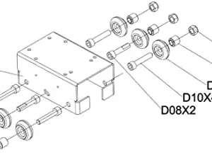 Hydra Fitness Exchange Seat Roller Set 1000459643 Works with Oxford 6 – AR53 Rower