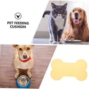 Ipetboom 3pcs Pet Placemat Non Slip Pet Food Mat Silicone Dog Food Mat – Leak Pet Feeding Mat Cat Mat Cat Feeding & Watering Supplies Pet Bowl Mat Rubber Mat Washable The Dog