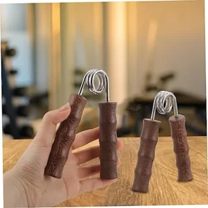 Kisangel 2 Pairs Wood Hand Man Finger Trainer Hand Massager Hand Strength Training Tool Of Hand Forearm Strengthener Wrist Massager Fitness Grabbing Purple Sandalwood