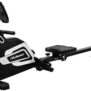 Lifeand Magnetic Rowing Machine Folding Rower with 14 Level Resistance Adjustable, LCD Monitor and Tablet Holder for Foldable Rower Home Gym Cardio Workout, Silver