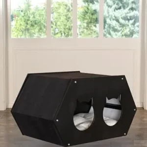 Lucy – Indoor Cat House Wood Cat Kennel Cat Crate Modern Cat House Cat Furniture Indoor Cat Bed Cat Sofa Wooden Cat Cot Cat Cave Cat Sleeping Place