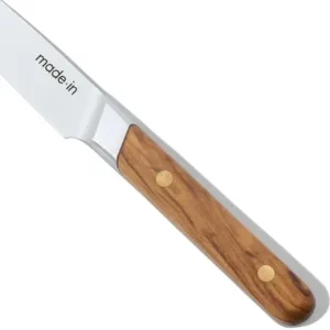 Made In Cookware – 4″ Paring Knife – Crafted in France – Full Tang With Olive Wood Handle