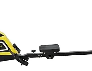 Magnetic Rowing Machine Folding Rower with 14 Level Resistance Adjustable, LCD Monitor and Tablet Holder for Foldable Rower Home Gym Cardio Workout, Yellow