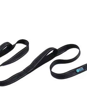 Max and Neo Triple Handle Traffic Dog Leash Reflective – We Donate a Leash to a Dog Rescue for Every Leash Sold (Teal)