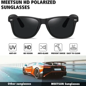 MEETSUN Polarized Sunglasses for Men Women Classic Retro Driving Sun Glasses 100% UV Protection