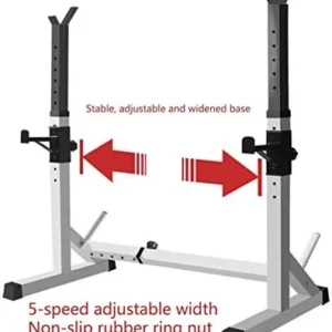 Multifunction Squat Rack, Barbell Rack Portable Fitness Training Machines Adjustable Bench Press Weight Stand Max.Load 330 Kg Home Gym Equipment for Strength Training