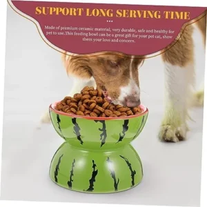 NOLITOY Pet Ceramic Bowl Cat Bowl Pet Feeding Bowls Dogs Bowl Cat Food Feeder Cat Feeding & Watering Supplies Cat Water Bowl Cat Food Bowl Cat Slow Feeder Kitten Bowl Ceramics Detachable