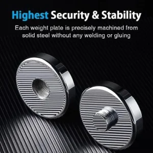 Northdeer Weight Plates for Steel Dumbbells 4 Pieces 0.5lb 1.5lb 2.5lb 3lb 5lb 7.5lb (Standard-Finish)