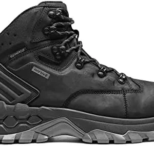 NORTIV 8 Polar Bear Series Men’s Extra Grip Leather Waterproof Trekking Hiking Boots