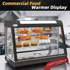 Nurxiovo 35 inch Commercial Food Warmer Countertop Pizza Warmers Display Pastry Patty Warmer Case for Buffet Restaurant Heater Food Service, L35 x W19 x H25 inch.