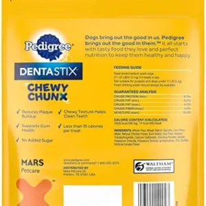 Pedigree DentaStix Chewy Chunx Dental Treats, Small/Medium Dog – 13.5 oz.