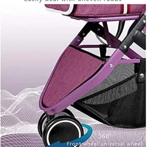 Pet Stroller Dog Strollers for Small Medium Dogs Detachable Jogger Pet Strollers for Dogs/Cats Puppy Kitten Carrier with Double Triangle Structure Frame Double Brake (Purple)