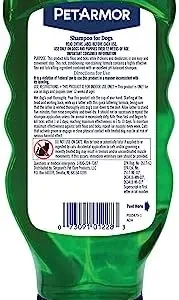 PetArmor Flea & Tick Protection Shampoo for Dogs, Sunwashed Linen Scent, 18 oz