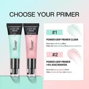 Power Grip Primer + 4% Niacinamide, Hydrating Face Primer, Moisturizes Primes, Primer Face Makeup, Makeup Primer, Face Primer, Hydrating Primer, Perfect Gel-Based, Hydrating Face Primer (Pink)