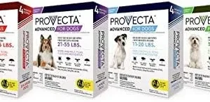 Provecta 4 Doses Advanced for Dogs, X-Large/Over 55 lb, Red (063339)