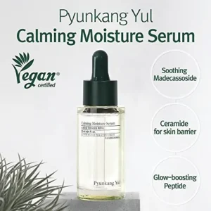 Pyunkang Yul Calming Moisture Serum for Strong Daily Moisturizing Power, Skin Revival & Soothing Care with Centella Asiatica, Tea Tree, 5 Hyaluronic Acids, Ceramide |