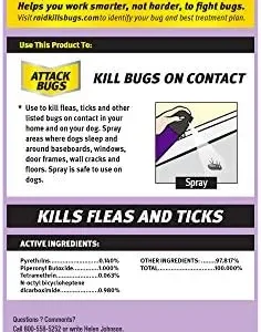 Raid Flea Killer, Kills Fleas, Crickets, Roaches, Silverfish and Ticks, Use in Your Home or on Your Dog (1 Pound (Pack of 6))