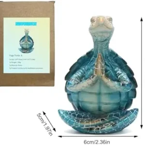 Sea Turtle Statue Meditation Yoga Decor-Turtle Meditation Yoga Decoratio-Meditation Yoga Turtle Statue-Statue Meditation Turtle Sculpture Collection,Zen Yoga Turtle Statue for Home Office Decor