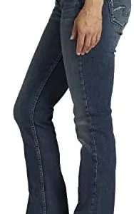 Silver Jeans Co. Women’s Suki Mid Rise Curvy Fit Bootcut Jeans