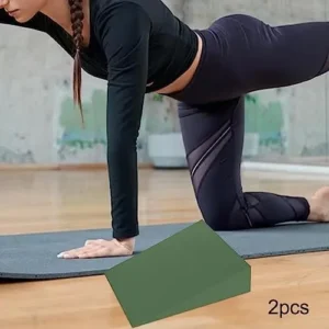 Simhoa 2Pcs Foam Yoga Wedge Blocks Slant Boards Calf Stretcher Squat Ramp Squat Wedge Blocks Riser Block for Pilates Fitness Heel Elevated