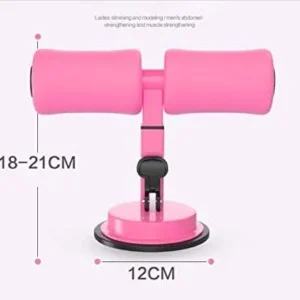 Sit Up Bar Assistant Device and Soft Foam Fitness Body Workout Exercise Equipment Bodybuilding Expander for Abdomen/Waist/Arm/Leg Stretching Slimming Training/199 (Color : Pink)