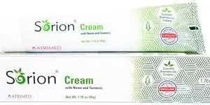 Sorion Cream for Comforting Dry Skin and Ayurveda Skin Care with Coconut Oil, Neem, Turmeric, Pala Indigo and Vitamin E