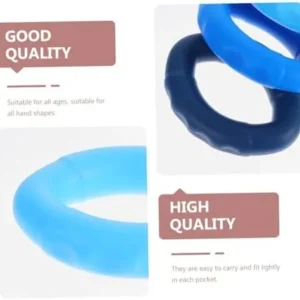 Sosoport 3pcs Silicone Grip Ring Finger Massage Rings Hand Grip Ring Hand Rehabilitation Devices Hand Exercise Tool Hand Grip Strengthener Commodity Exercise Ring Fitness