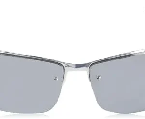 Southpole 5007sp Men’s Sporty Uv Protective Metal Wrap Sunglasses. Cool Gifts for Him, 65 Mm Rectangular