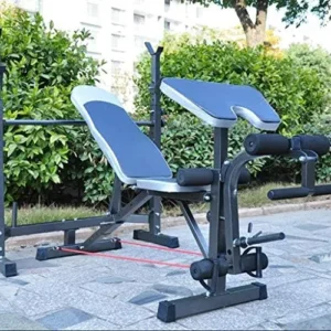 Squat Rack Bench Press Stool Fitness Equipment Multifunction Weight Lifting Bench Bench with Barbell Squat Rack Bed Fitness Set