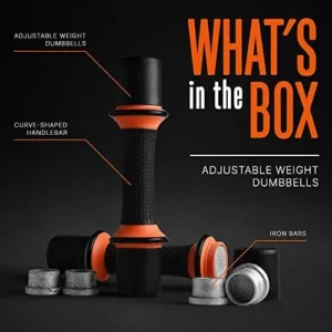 SQUATZ 9 lbs. Dumbbell Weight Set – Adjustable Weight All-in-One Versatile Dumbbells for Women, Non-Slip Neoprene Ideal for Common Movement and Multi Functional Exercise, Home Gym Training