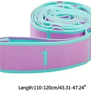 Stretch Strap With 9 Elastic Yoga Strap For Pilates Dance Stretching Physical-Therapy Fitness Stretching Band Yoga Strap With For Women Stretching Yoga Strap For Stretching Strap Stretch 10