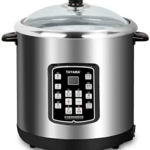 Tayama TSP-1000 Stainless Steel 8-in-1 Multi-Functional Electric Stew Cooker 10 Liter, Large