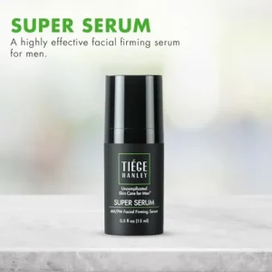 Tiege Hanley Anti-Aging Face Serum, SUPER SERUM (1-Pack) – Skin Tightening Facial Serum for Men – Mens Serum For Face with Sodium Hyaluronate & Retinyl Palmitate for Smoother & Tighter Skin, 0.5 Fl Oz