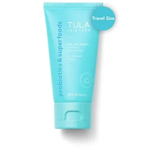 TULA Skin Care The Cult Classic Purifying Face Cleanser (Travel-Size) | Gentle and Effective Face Wash, Makeup Remover, Nourishing and Hydrating | 1.67 oz.