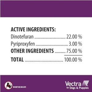 Vectra® for Dogs & Puppies Flea Treatment & Prevention for Extra Small Dogs (2.5 – 10 lbs.) 3-Month Supply