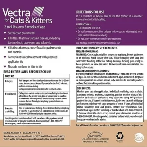 Vectra Tan for Cats and Kittens 2-9 Pounds 6 Doses