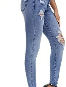 VIPONES Women’s Skinny Jeans Stretchy High Rise Tummy Control Trendy Jeggings Denim Pants