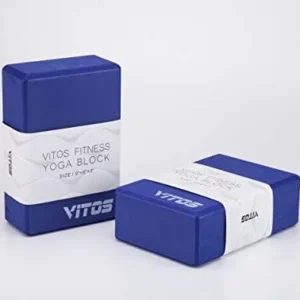 Vitos Fitness Yoga Block High Density EVA Foam Block | Support and Deepen Poses, Improve Strength and Aid Balance and Flexibility Lightweight Odor Resistant Moisture Water Proof (9″x6″x3″-2 pc)