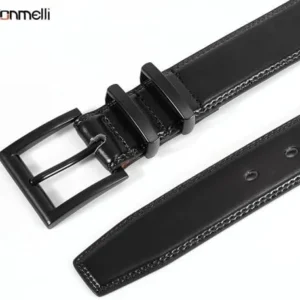 VONMELLI Men’s Belts, Adjustable Work Dress Leather Belt for Men, Mens Belt For Jeans Suits With Single Prong Buckle