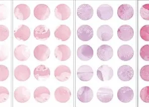 Wall Pops DWPK2466 Watercolor Dots Wall Art Kit, Pink 59 Count (Pack of 1)