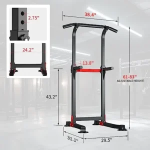 Wesfital Pull Up Bar Dip Bar Power Tower Fitness Equipment for Home Workout