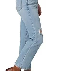 Wrangler Women’s High-Rise Rodeo Straight Leg Crop Jean