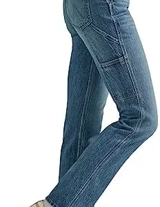 Wrangler Women’s High Rise True Straight Leg Carpenter Jean