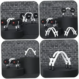 Yardwe 2pcs Dumbbell Stand Tree Holder Stand Dumbbell Holder Stand Free Weights Weight Rack for Dumbbells Hand Weights Holder Gym Dumbbell Rack Device Holder Iron Rubber Fitness Bracket