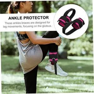 YARNOW 2 Pairs Ankle Buckle Ankle Guard Ankle Belt for Leg Exercise Ankle Brace Exercise Ankle Straps Ankle Foot Orthosis Knee Ankle Brace Ankle Stabilizer Cuff Cable Accessories Miss Pp