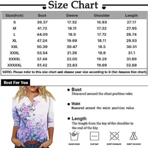 YUTANRAL Summer Tops for Women Trendy 2024 Dressy Casual 3/4 Sleeve Shirts 2024 Fashion Festival Outfits Graphic Tees Blouses