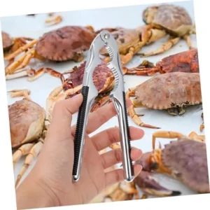 Zerodeko 1pc Crab Claws Handheld Nutcrackers Kitchen Utensils Gadgets Chestnut Opener Metal Nut Plier Food Picks Wine Opener Walnut Tong Seafood 304 Stainless Steel Nut Clamp